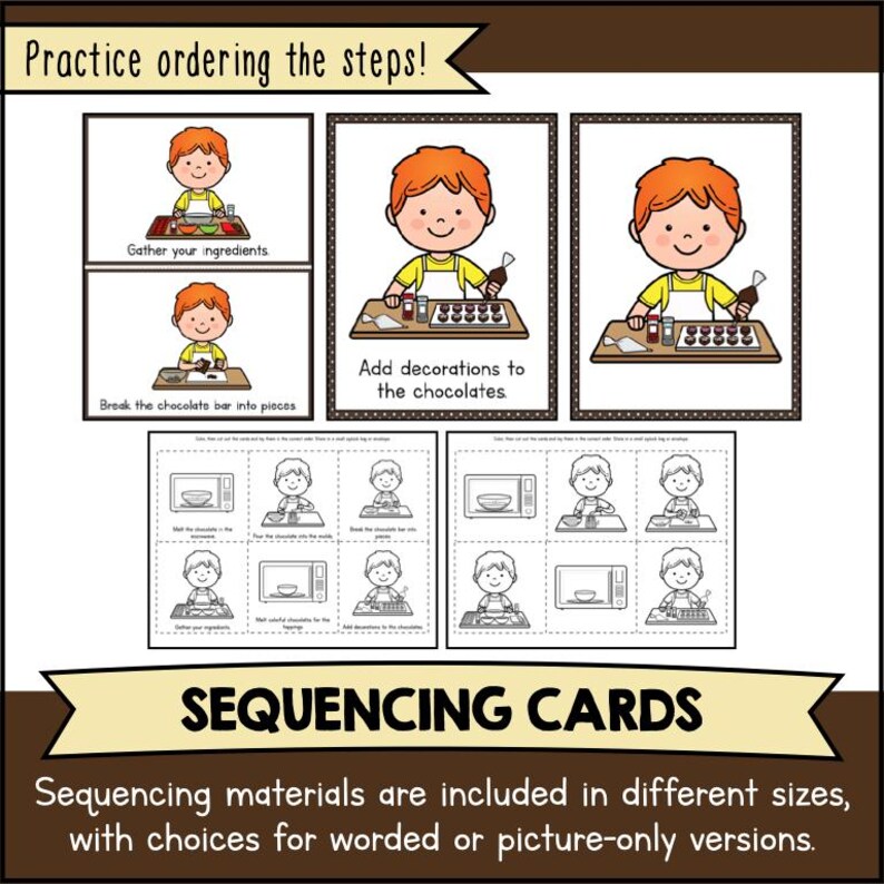 How to Make Chocolate, Procedural Writing & Sequencing Activity ...