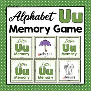 Letter U Memory Game