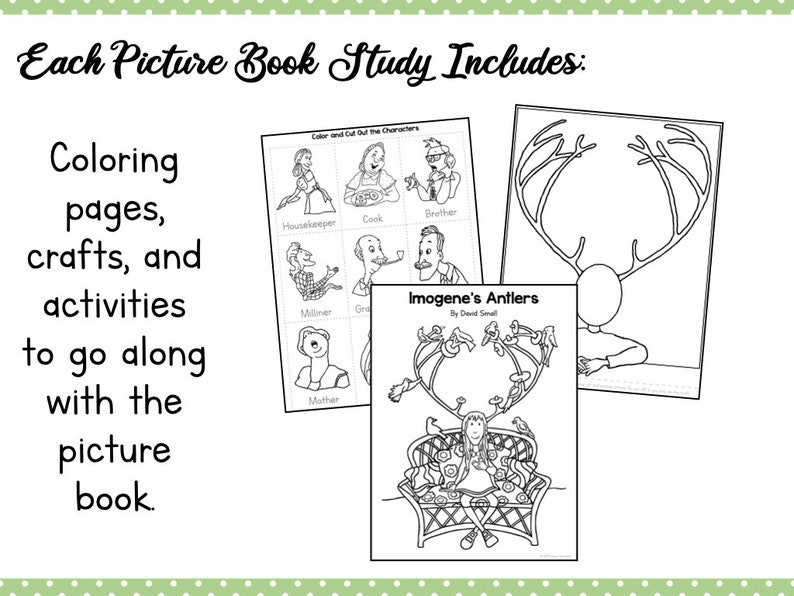 Imogene's Antlers Picture Book Study Companion - Etsy
