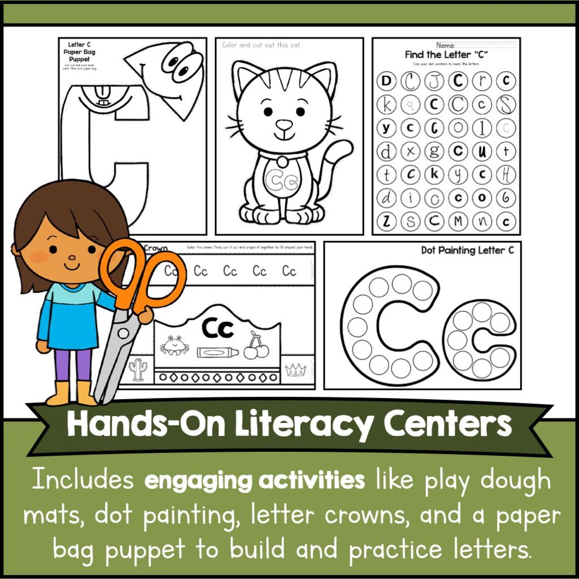 LETTER C PRESCHOOL Letter of the Week - Digital Download for Early ...