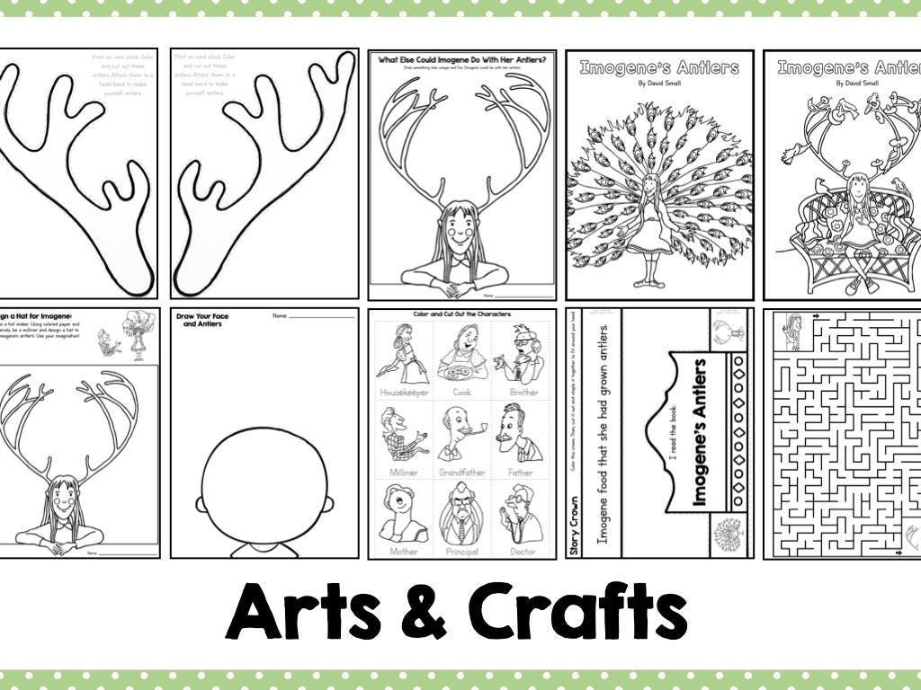 Imogene's Antlers - Picture Book Study Companion - Etsy