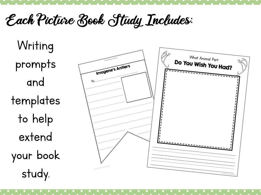 Imogene's Antlers Picture Book Study Companion - Etsy