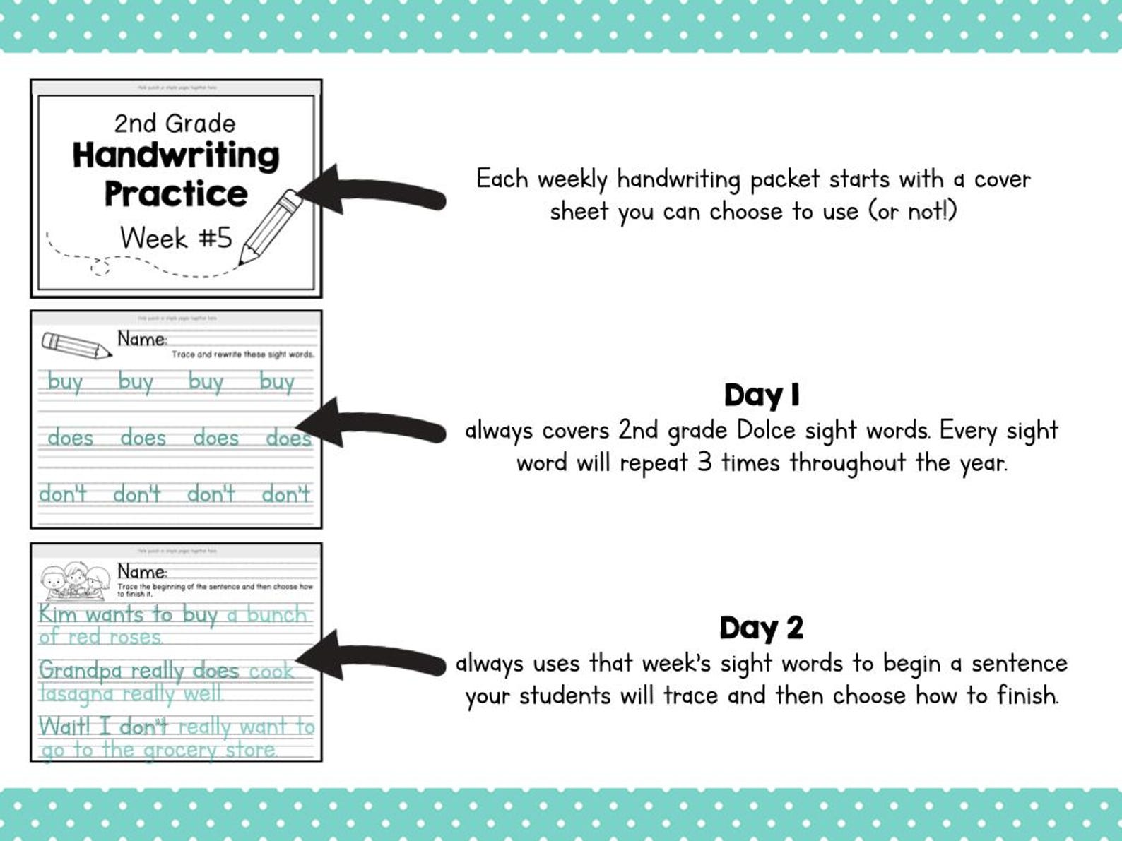 2nd Grade Handwriting Curriculum | Complete Full-year Printable ...