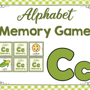 Juego de memoria de la letra C