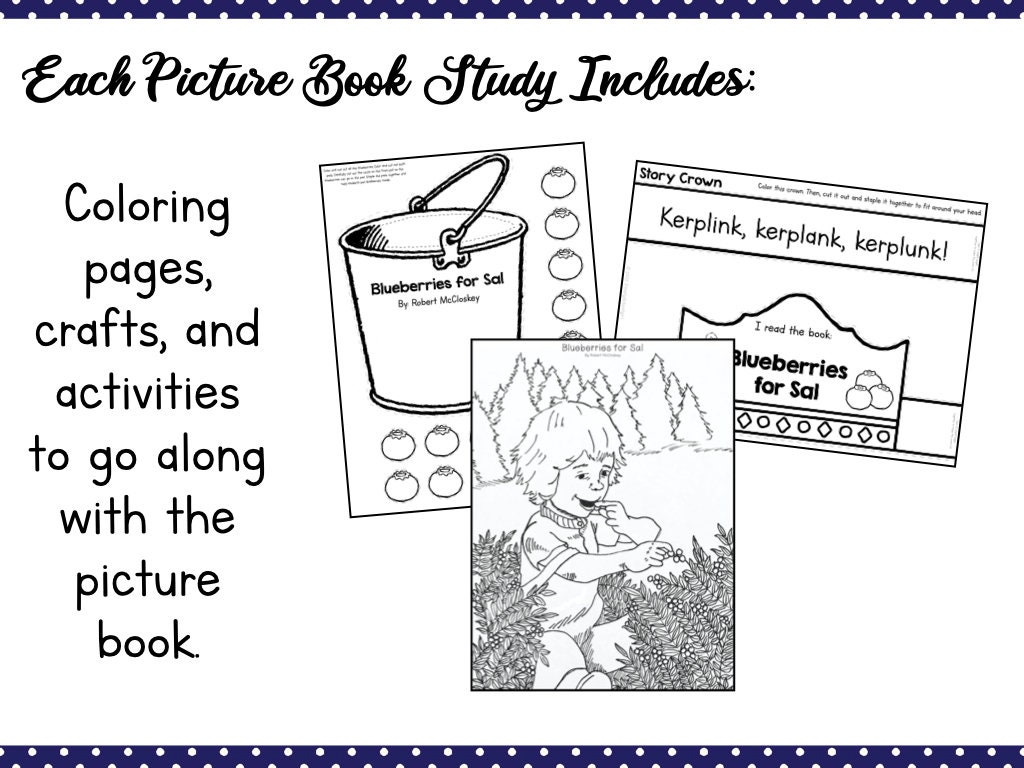 Blueberries For Sal Coloring Pages