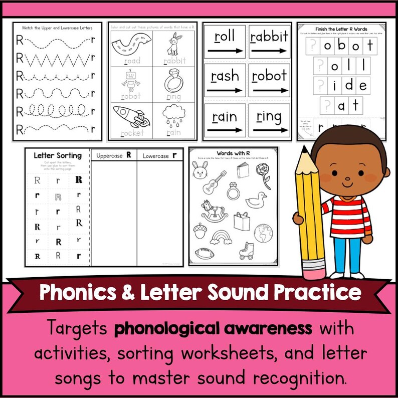 FUN Letter R PRESCHOOL Week Unit Packet - Alphabet LEARNING With ...