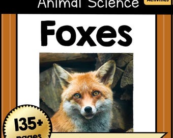 Fox Unit Study No Prep | Animal Research Unit PDF | Nonfiction Reading, Worksheets, Crafts & Activities | PreK Kindergarten 1st-4th Grade