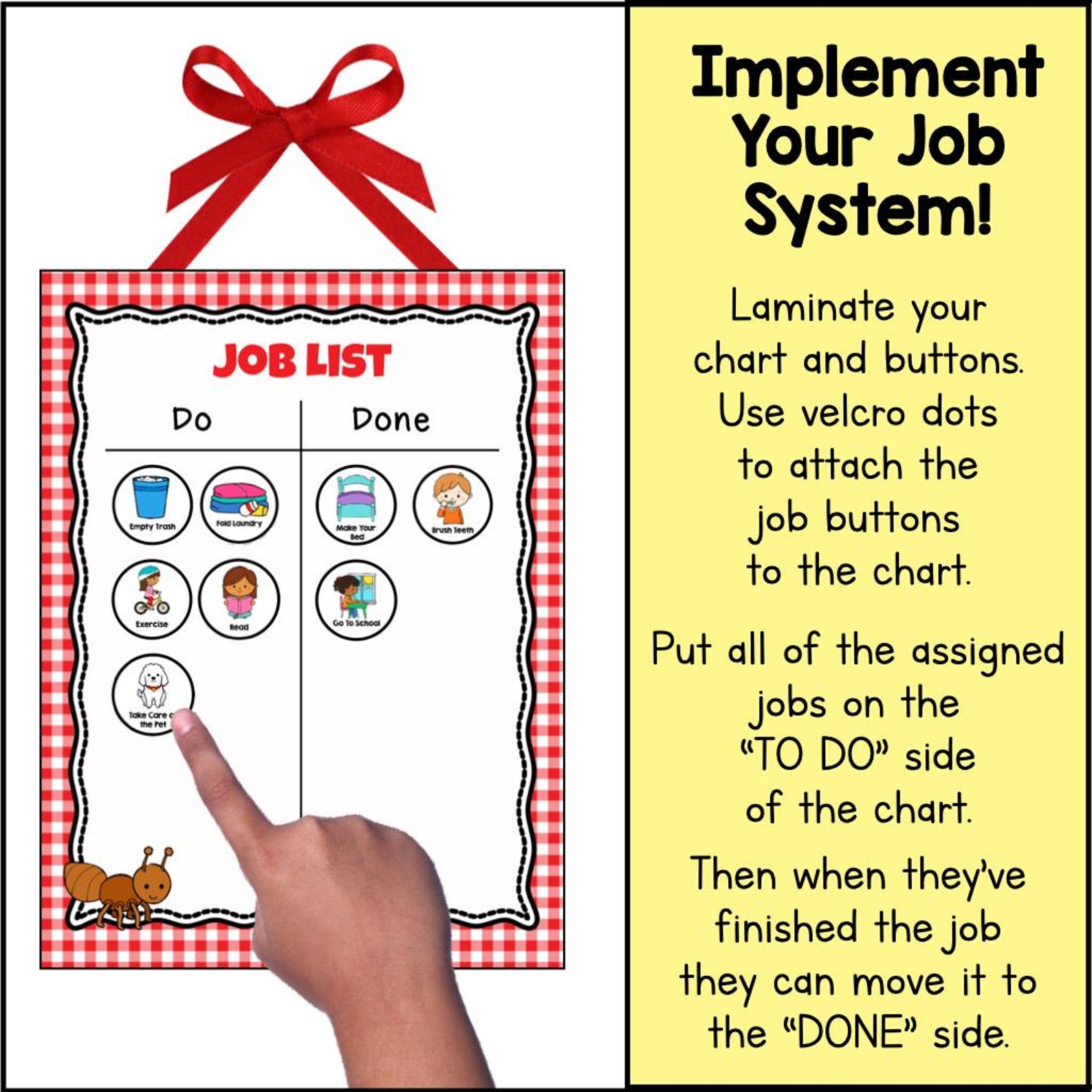 Preschool Task Chart Preschool Chore Chart Printable PDF, Kids' Tasks, Responsibilities, to ...