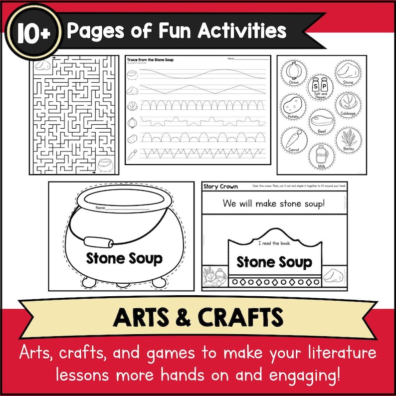Stone Soup Picture Book Study Companion PDF | Preschool to 2nd Grade ...