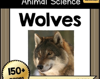 Plantilla de escritura de la unidad de estudio de ciencias de prekínder a cuarto grado LOBOS Adaptación animal Aprendizaje Lectura Hojas de trabajo Material para el docente Actividades para estudiantes