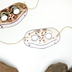 Lizard Paper Mask Craft Kit | Printable Reptile Mask Template ...