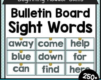 12 WORD WALL CHARTS | Kindergarten | Preschool | Classroom Decor