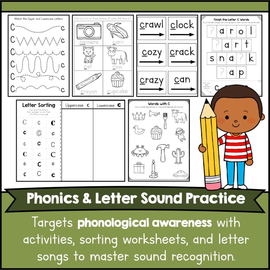 LETTER C PRESCHOOL Letter of the Week - Digital Download for Early ...