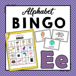 Letter E Bingo Game