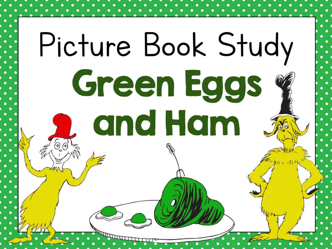 Green Eggs and Ham - Picture Book Study Companion - Etsy