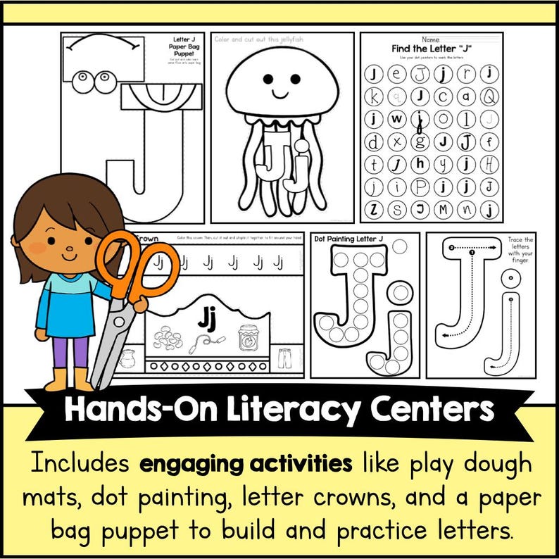 PRESCHOOL Letter J Activities - Letter of the Week Packet – Letter ...