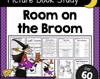 Room on The Broom | Book Study Printable | Preschool & Kindergarten Worksheets - Fun Crafts and Literacy Activities | Instant PDF Download