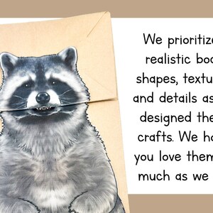 Printable Raccoon Puppet Template | Creative Paper Bag Craft | Hands-on ...