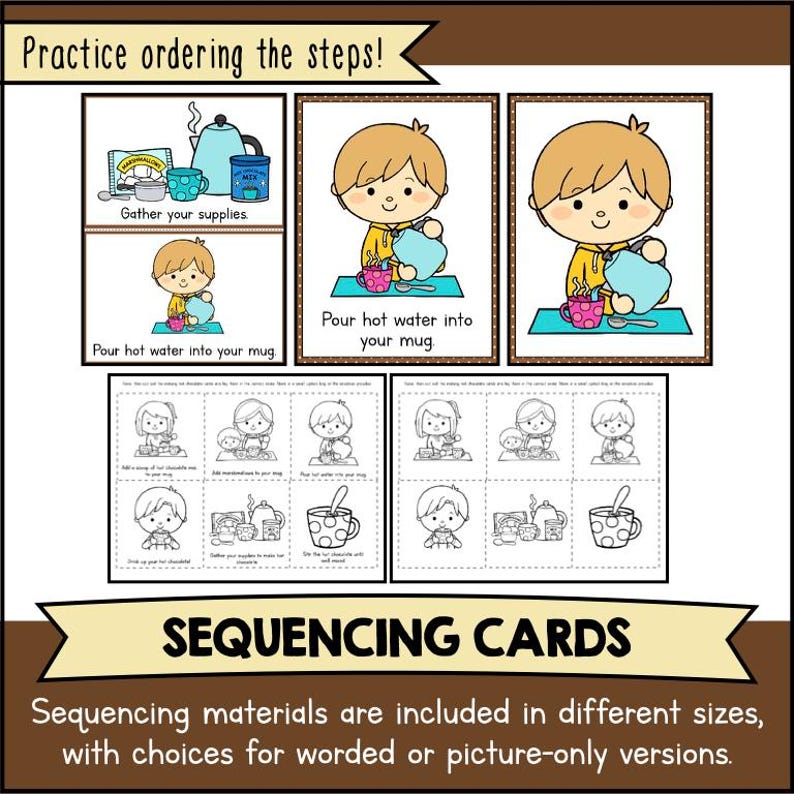 How to Make Hot Chocolate Writing and Sequencing Activity Printable ...