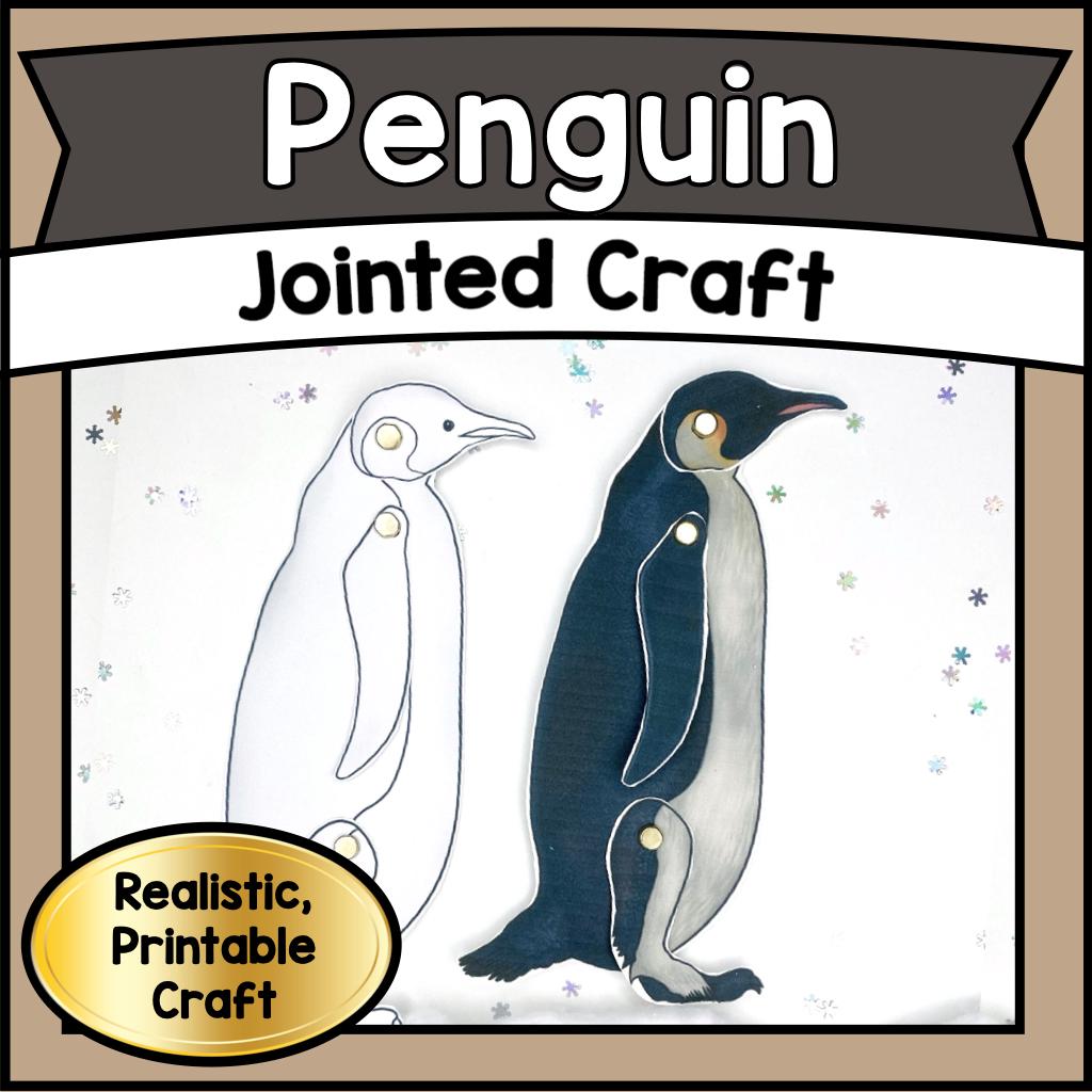 38 Penguin Crafts: Fun and Creative Ideas for the Whole Family 16 Printable Articulated PENGUIN Craft Kit DIY Jointed Paper Animal PDF…