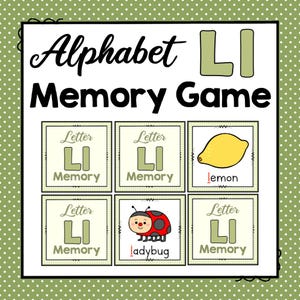 Letter L Memory Game