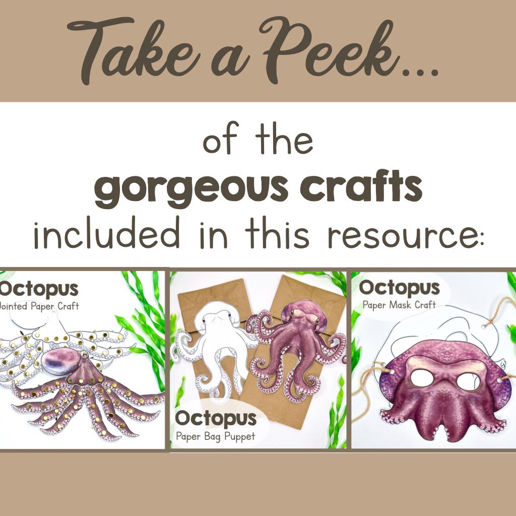 Science Lesson Octopuses PRINTABLE All About OCTOPUSES | 130+ Page Animal Science Unit PDF ...