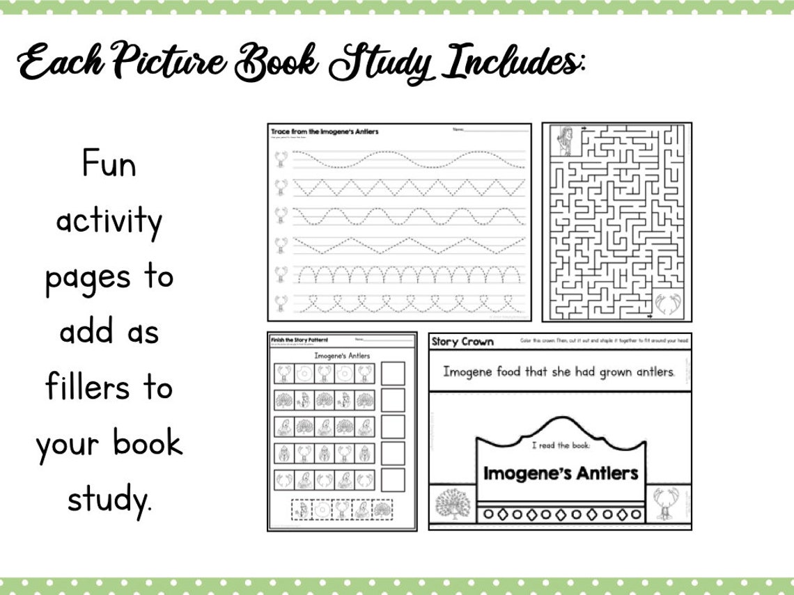 Imogene's Antlers Picture Book Study Companion - Etsy