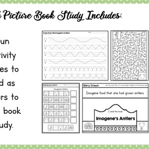 Imogene's Antlers Picture Book Study Companion - Etsy