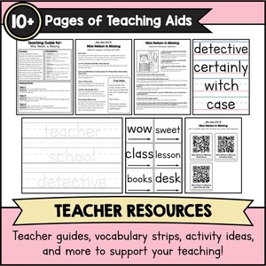 Miss Nelson Is Missing Book Companion | Picture Book Activities | Crafts & Worksheets For Preschool Kindergarten | 1st And 2nd Grade Reading image 2