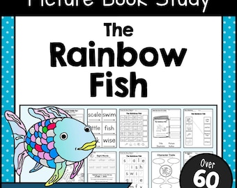 The Rainbow Fish Book Study PDF | No Prep Picture Book Companion For Preschool, Kindergarten And 1st Grade | Printable Reading Pack