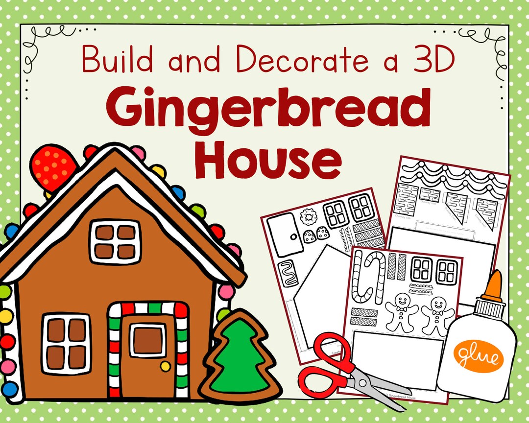 Build and Decorate a 3D Gingerbread House  Stem Project