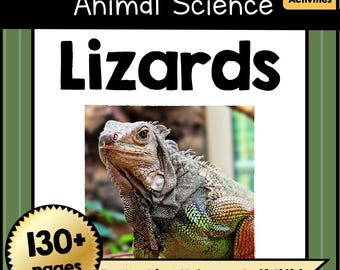 Printable LIZARD Animal Science Unit | 140+ Page Educational PDF | Crafts, Worksheets & Classroom Activities for Kids Pre-K–4th Grade