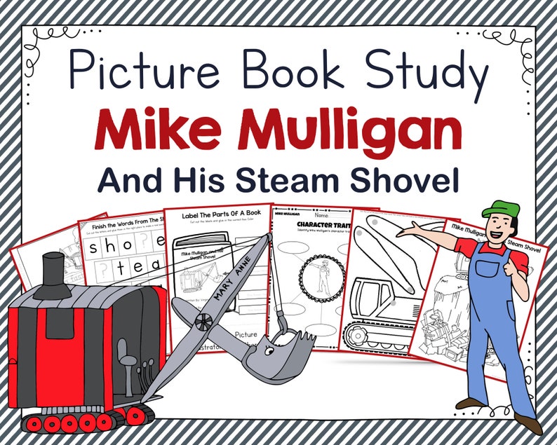 Mike Mulligan and His Steam Shovel Picture Book Study | Etsy