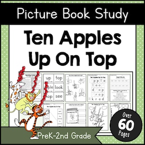 Ten Apples Up On Top | No-Prep Picture Book Study | Companion For Fun Animal Book | No-Prep Literacy Activities, Crafts & Teacher Guide