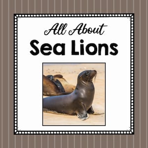 All About Sea Lions- Animal Science Unit