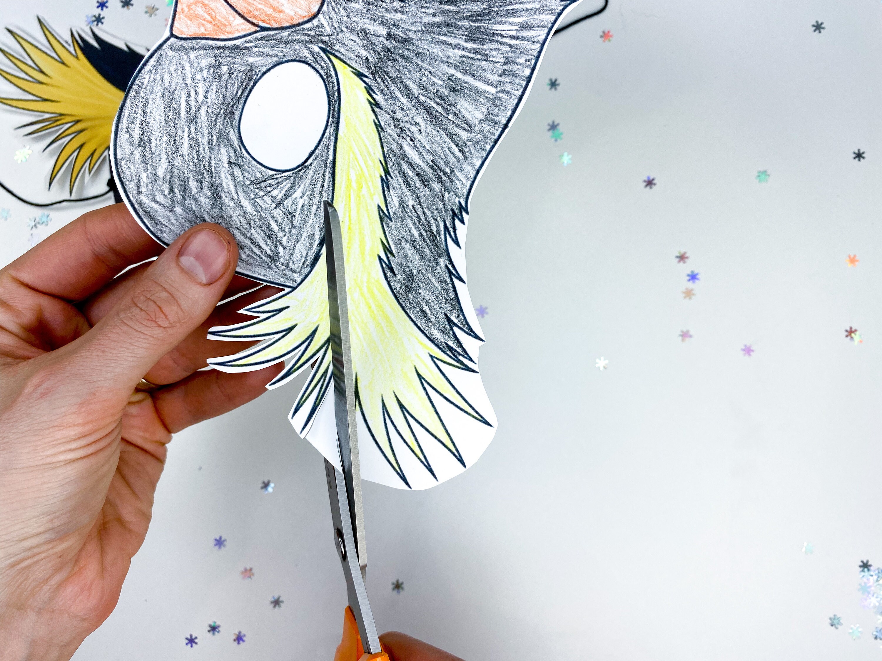 Penguin Printable Mask Template Articulated Penguin Instant Download