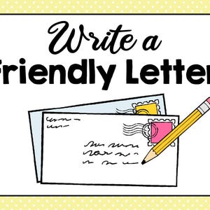 Cómo escribir una carta amistosa / Plantilla para escribir una carta amistosa