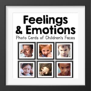 Sentiments et émotions | Cartes photo de visages d'enfants | Compétences sociales | Langage corporel | Counseling et thérapie | Émotion
