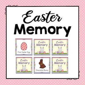 Easter Memory Game for Kids | Printable Matching Game for Classroom or Home