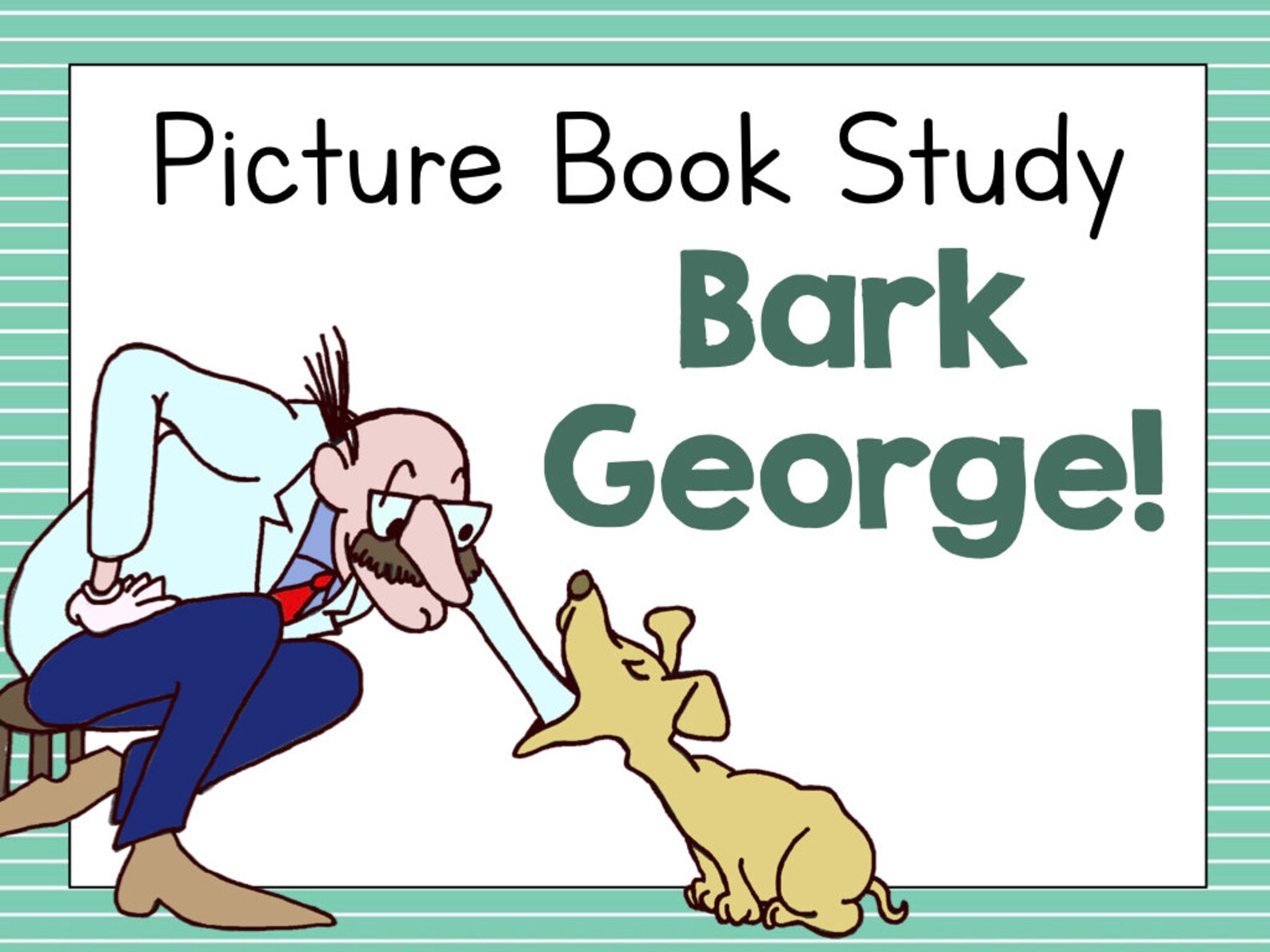 Bark, George Picture Book Study - Etsy