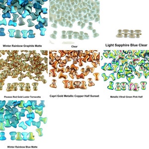40pcs Cristal de de de PRECIOSA Trou Entretoise Bow Os de Verre tchèque Perles de 8mm x 2mm