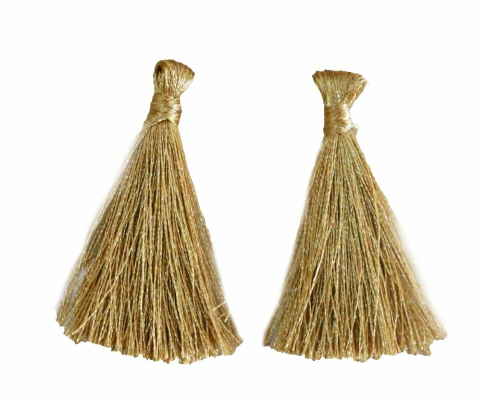 10pcs Gold Art Silk Long Tassels Statement Tassel For Jewelry Etsy