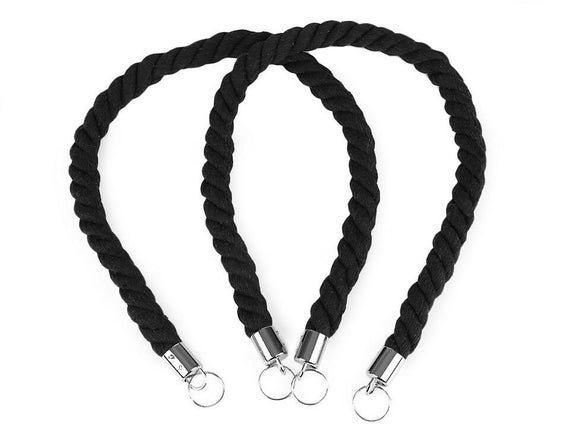 2pc Cuerda Negra Asas Para Bolsas de 70cm de largo Bolso de mano & Bolso de  materiales artículos de Mercería -  España