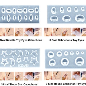 1pc Transparent 3d Mini-Silikon-Form Für Nail-Art-Kleine Diy-Resin-Form FIMO