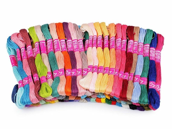 100pc Ix Embroidery Yarn Type Mouline Set 100pcs/8m, Knitting