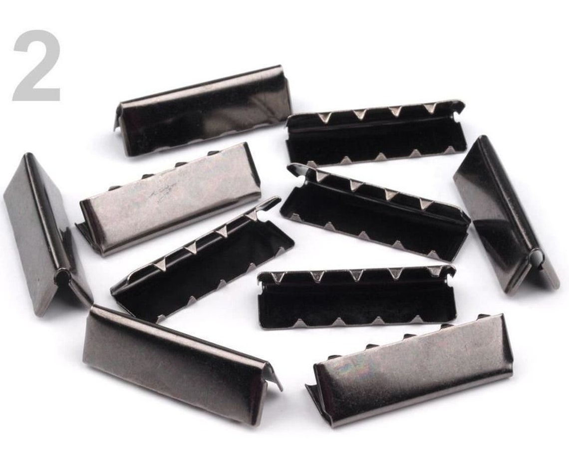10pc Nickel Metal bing Belt Tip Width 30mm Cord End Caps Etsy