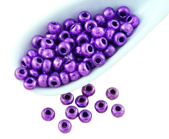 4mm Purple Beads 4mm Round Beads 4mm Glass Beads Spacer 