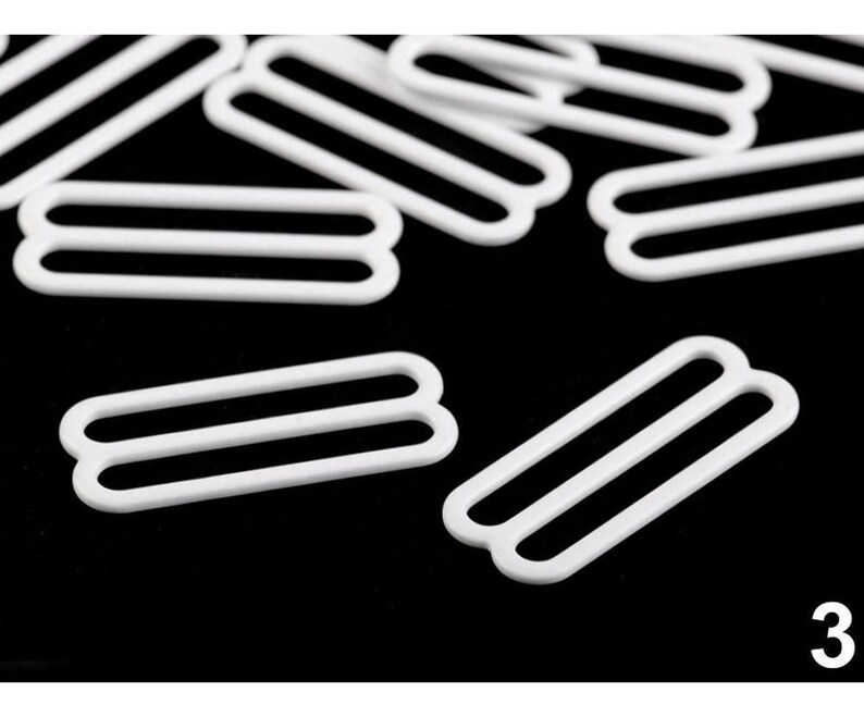 10pc Hook Bra Strap Adjustment Slide Hook Width 30mm Lingerie And Swimwear Components Swim /& Corsetry Haberdashery