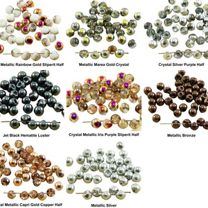 30pcs Mushroom Button Czech Glass Beads 6mm x 5mm