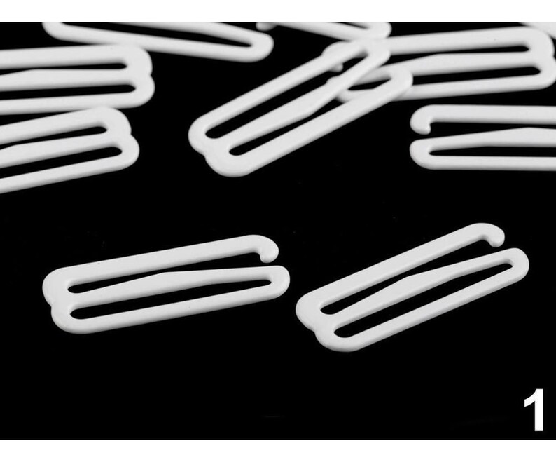 10pc Hook Bra Strap Adjustment Slide Hook Width 30mm Lingerie And Swimwear Components Swim /& Corsetry Haberdashery